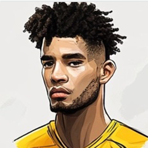 caricatura fumettata di OKOLI CALEB